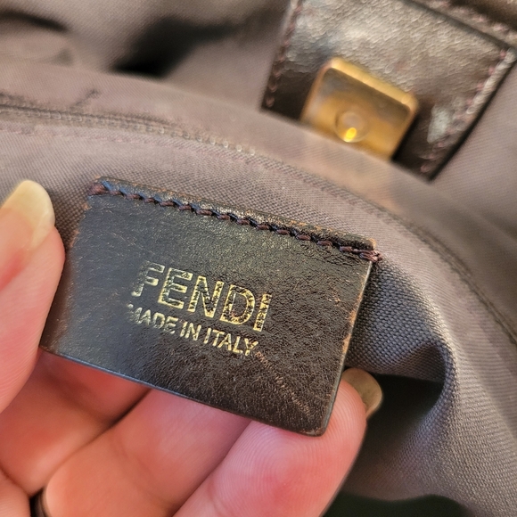 Fendi Zucchino Spalmati Coated Canvas Bag - Picture 9 of 16